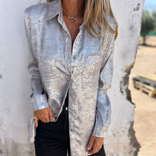 🔥2025 Casual mocka fashionabla lapel skjorta🔥47% RABATT Hett säljande nya modeller