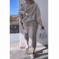 💗Sweatshirt 3-delat set (Gratis frakt)💗Cardigan med huva, väst, byxor