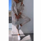 💗Sweatshirt 3-delat set (Gratis frakt)💗Cardigan med huva, väst, byxor