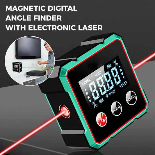 ✨ "Magnetisk Digital Vinkelmätare – 1mm Precision & Elektronisk Laser! 🔍⚙️" ✨