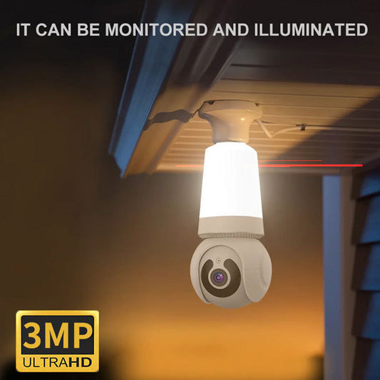 Smart WiFi-säkerhetskamera med ljus