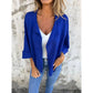 Casual cardigan i imitationsmocka